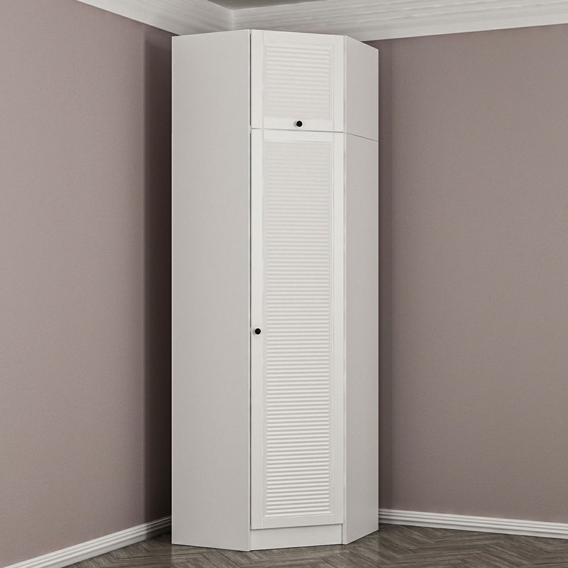 Casa si Gradina - Mobilier - Dulapuri si sifoniere - Dulapuri - Dulap, Hanah Home, pal melaminat, alb, 74x52x235 cm - Infinity.ro