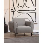 Casa si Gradina - Mobilier - Scaune si fotolii - Fotolii - Fotoliu, Atelier Del Sofa, lemn fag si pal, gri, 100x85x85 cm - Infinity.ro