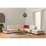 Casa si Gradina - Mobilier - Canapele si coltare - Coltare - Coltar cu puf, Atelier Del Sofa, cadru lemn fag si pal, bej, 313x193x97 cm - Infinity.ro