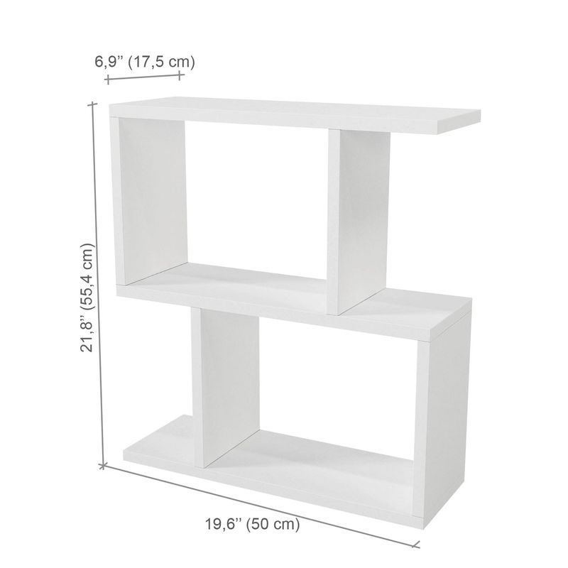 Casa si Gradina - Mobilier - Mese si birouri - Mese living - Masa laterala, Hanah Home, pal melaminat, alb, 50x17.5x55.4 cm - Infinity.ro