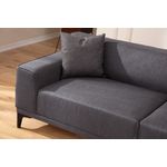 Casa si Gradina - Mobilier - Canapele si coltare - Canapele - Canapea 3 locuri, Atelier Del Sofa, poliester, antracit, 215x87x86 cm - Infinity.ro
