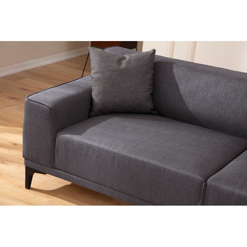 Casa si Gradina - Mobilier - Canapele si coltare - Canapele - Canapea 3 locuri, Atelier Del Sofa, poliester, antracit, 215x87x86 cm - Infinity.ro
