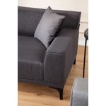 Casa si Gradina - Mobilier - Canapele si coltare - Canapele - Canapea 3 locuri, Atelier Del Sofa, poliester, antracit, 215x87x86 cm - Infinity.ro