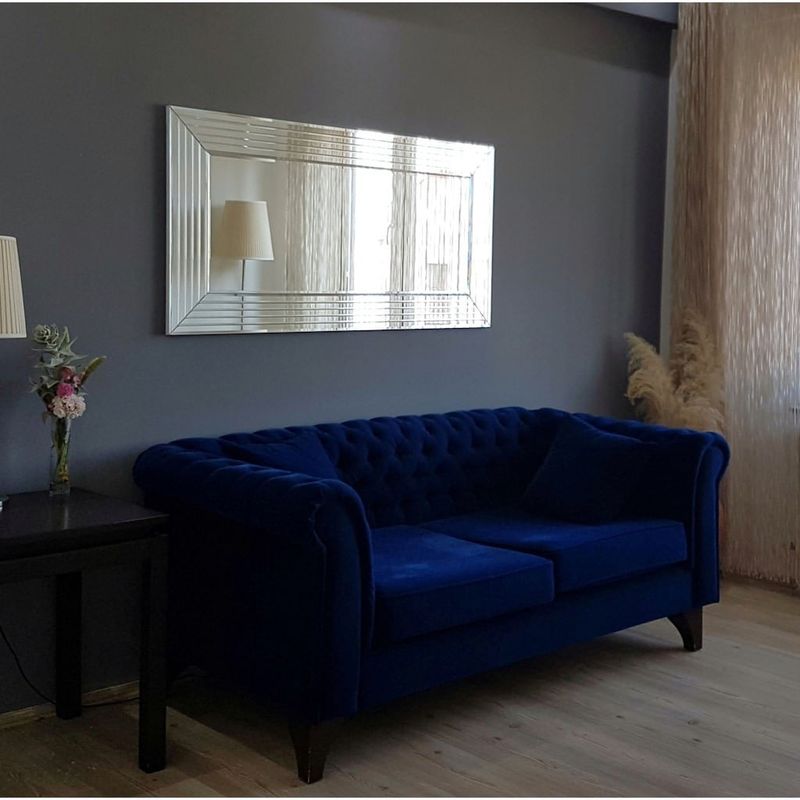 Casa si Gradina - Decoratiuni - Oglinzi - Oglinda, Hanah Home, mdf, argintiu, 130x65 cm - Infinity.ro