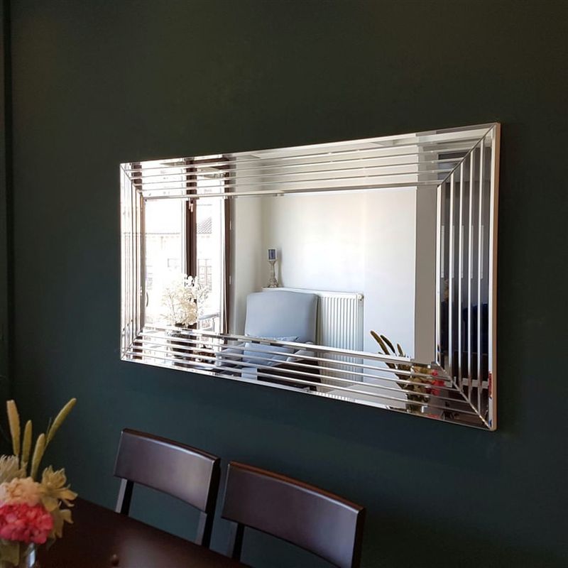 Casa si Gradina - Decoratiuni - Oglinzi - Oglinda, Hanah Home, mdf, argintiu, 130x65 cm - Infinity.ro