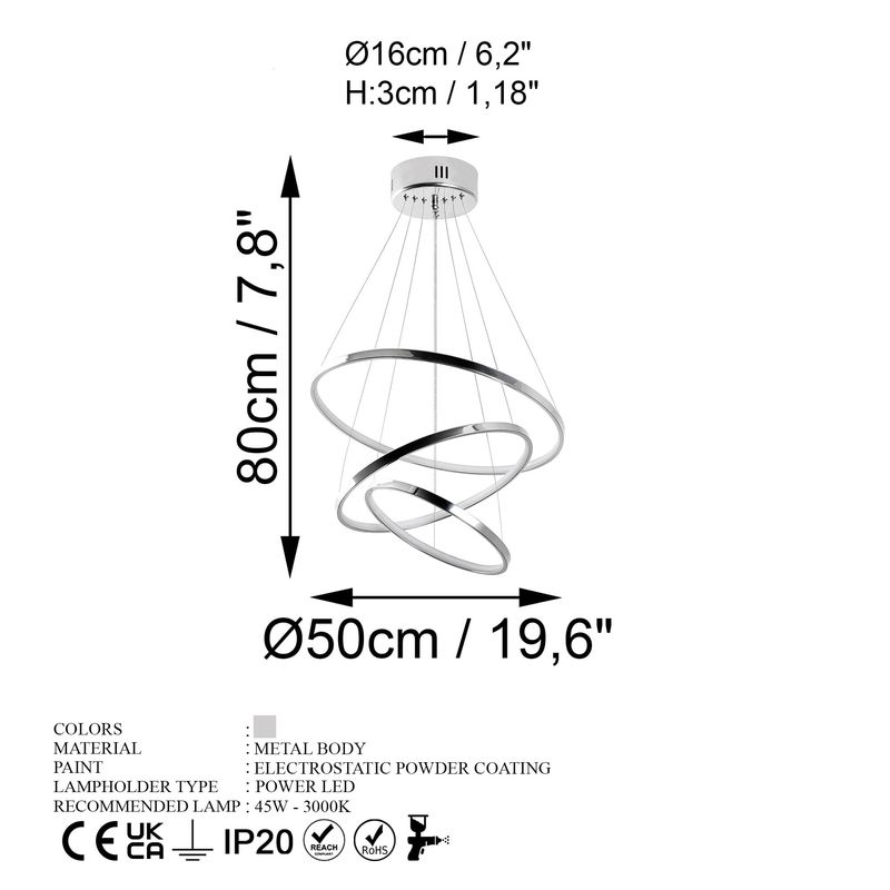 Casa si Gradina - Corpuri si surse de iluminat - Lustre si pendule - Candelabru, Opviq, metal, crom, 50x50x80 cm - Infinity.ro