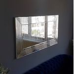 Casa si Gradina - Decoratiuni - Oglinzi - Oglinda, Hanah Home, mdf, argintiu, 130x65 cm - Infinity.ro