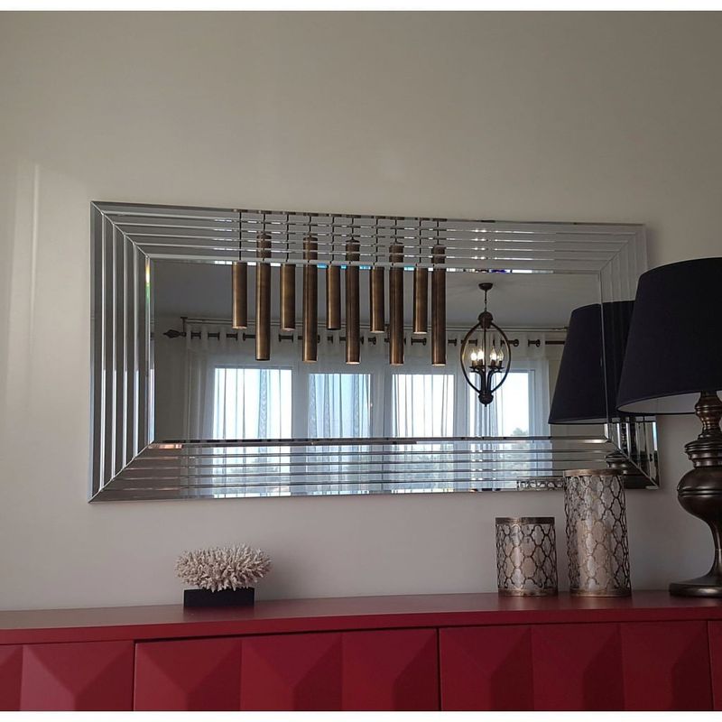Casa si Gradina - Decoratiuni - Oglinzi - Oglinda, Hanah Home, mdf, argintiu, 130x65 cm - Infinity.ro
