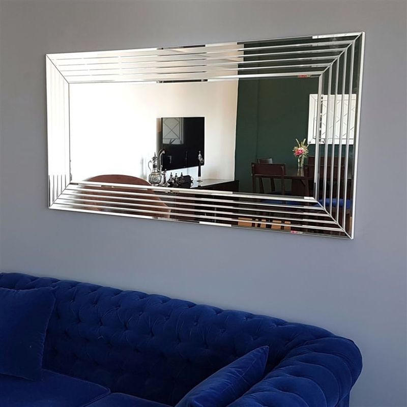 Casa si Gradina - Decoratiuni - Oglinzi - Oglinda, Hanah Home, mdf, argintiu, 130x65 cm - Infinity.ro