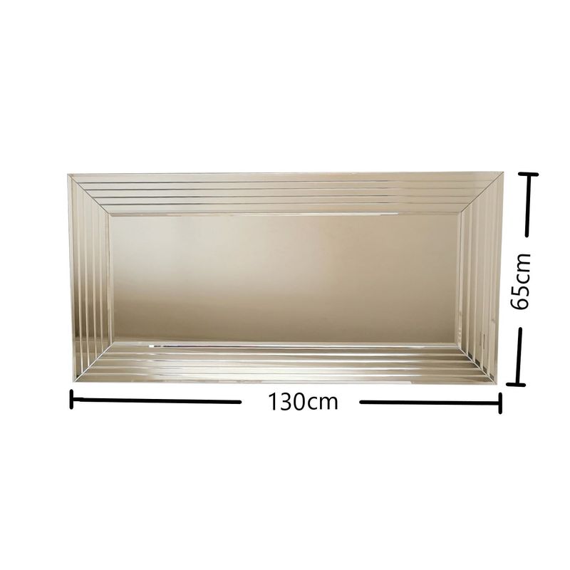 Casa si Gradina - Decoratiuni - Oglinzi - Oglinda, Hanah Home, mdf, argintiu, 130x65 cm - Infinity.ro