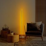 Casa si Gradina - Corpuri si surse de iluminat - Veioze si lampi - Lampadare - Lampadar, Opviq, metal, auriu, 30x153 cm, led integrat - Infinity.ro