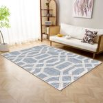 Casa si Gradina - Textile si covoare - Covoare - Covoare casa - Covor, Conceptum Hypnose, albastru, 120x180 cm, 70% bumbac, 30% poliester, antiderapant, 625HFT5663 - Infinity.ro