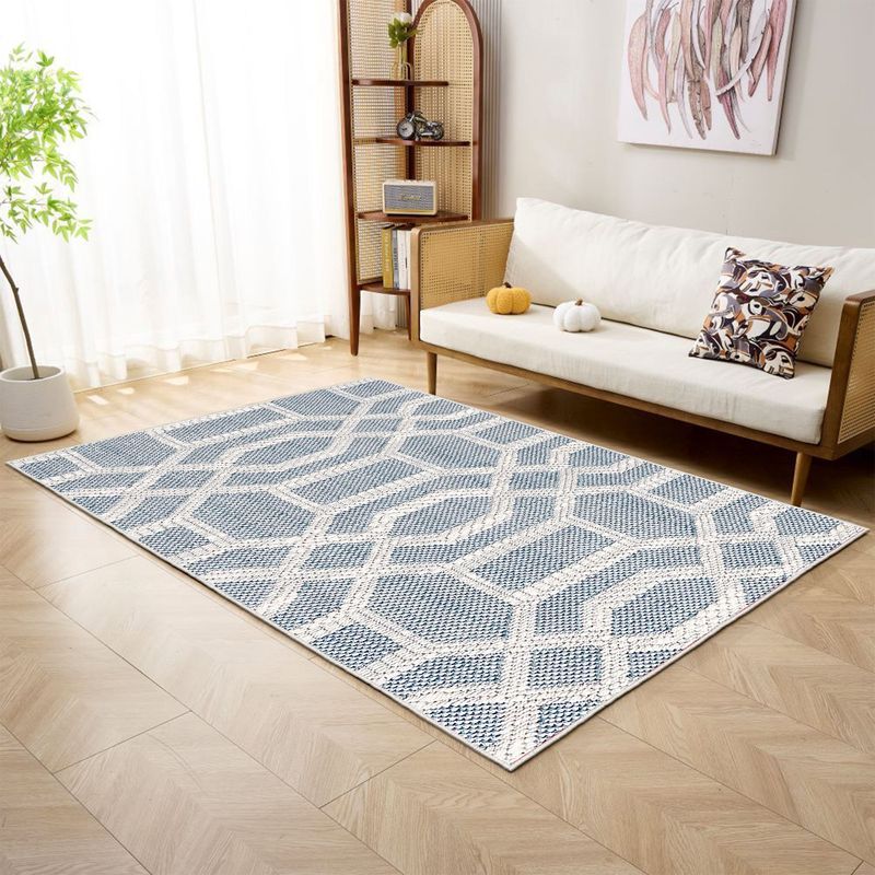 Casa si Gradina - Textile si covoare - Covoare - Covoare casa - Covor, Conceptum Hypnose, albastru, 120x180 cm, 70% bumbac, 30% poliester, antiderapant, 625HFT5663 - Infinity.ro