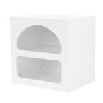 Casa si Gradina - Mobilier - Comode si corpuri - Noptiere - Noptiera, Hanah Home, pal melaminat, alb, 50x40x50 cm - Infinity.ro