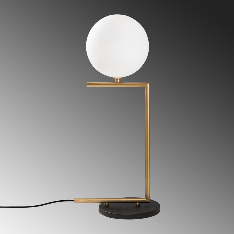 Casa si Gradina - Corpuri si surse de iluminat - Veioze si lampi - Veioze - Veioza, Opviq, metal, auriu, 29x20x64 cm - Infinity.ro