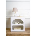 Casa si Gradina - Mobilier - Comode si corpuri - Noptiere - Noptiera, Hanah Home, pal melaminat, alb, 50x40x50 cm - Infinity.ro