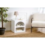 Casa si Gradina - Mobilier - Comode si corpuri - Noptiere - Noptiera, Hanah Home, pal melaminat, alb, 50x40x50 cm - Infinity.ro