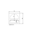 Casa si Gradina - Mobilier - Comode si corpuri - Noptiere - Noptiera, Hanah Home, pal melaminat, alb, 50x40x50 cm - Infinity.ro