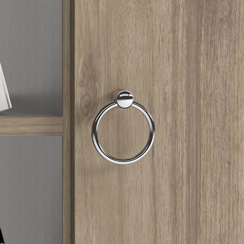 Casa si Gradina - Mobilier - Mobilier baie - Corpuri baie - Dulap baie, Hanah Home, pal melaminat, nuc si antracit, 50x30x140 cm - Infinity.ro