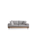 Casa si Gradina - Mobilier - Canapele si coltare - Canapele - Canapea 3 locuri, Hanah Home, lemn fag si pal, gri, 220x98x78 cm, 560ARE2121 - Infinity.ro