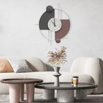 Casa si Gradina - Decoratiuni - Ceasuri - Ceas de perete decorativ, Wallxpert, metal, multicolor, 55x65 cm - Infinity.ro