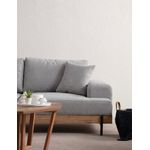 Casa si Gradina - Mobilier - Canapele si coltare - Canapele - Canapea 3 locuri, Hanah Home, lemn fag si pal, gri, 220x98x78 cm, 560ARE2121 - Infinity.ro