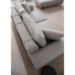 Casa si Gradina - Mobilier - Canapele si coltare - Canapele - Canapea 3 locuri, Hanah Home, lemn fag si pal, gri, 220x98x78 cm, 560ARE2121 - Infinity.ro