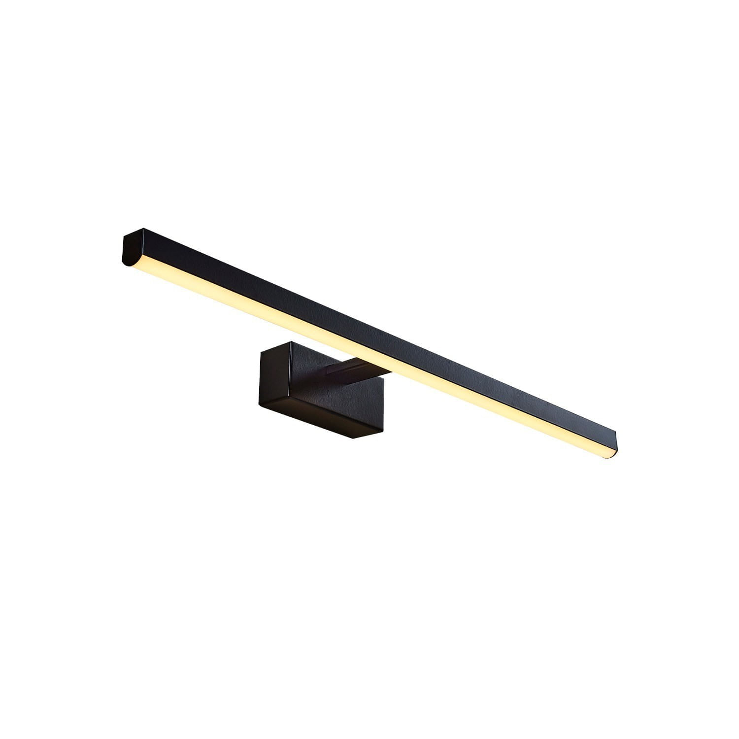 Aplica de perete, Opviq, metal, negru, 60x5x13 cm, led