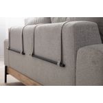 Casa si Gradina - Mobilier - Canapele si coltare - Canapele - Canapea 3 locuri, Hanah Home, lemn fag si pal, gri, 220x98x78 cm, 560ARE2121 - Infinity.ro