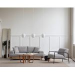 Casa si Gradina - Mobilier - Canapele si coltare - Canapele - Canapea 3 locuri, Hanah Home, lemn fag si pal, gri, 220x98x78 cm, 560ARE2121 - Infinity.ro