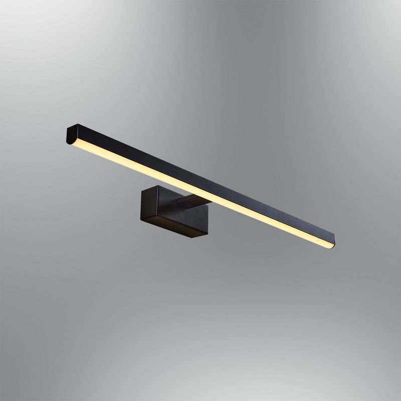 Casa si Gradina - Corpuri si surse de iluminat - Corpuri de iluminat pentru baie - Aplica de perete, Opviq, metal, negru, 60x5x13 cm, led - Infinity.ro