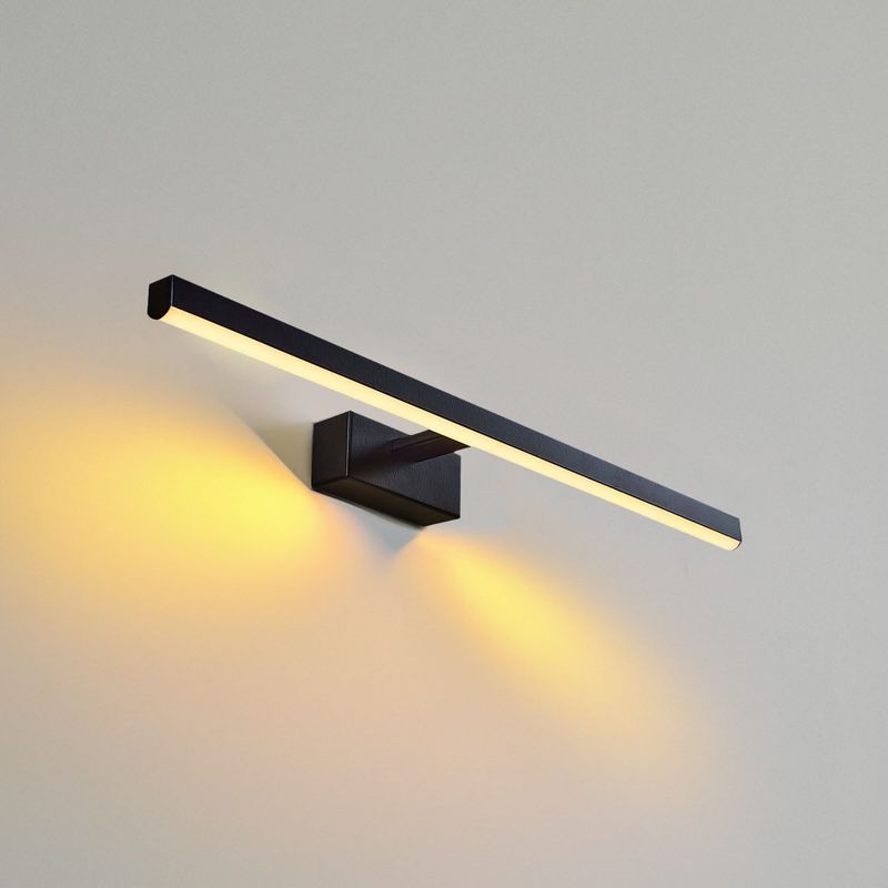 Casa si Gradina - Corpuri si surse de iluminat - Corpuri de iluminat pentru baie - Aplica de perete, Opviq, metal, negru, 60x5x13 cm, led - Infinity.ro