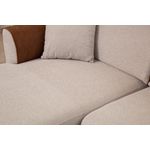 Casa si Gradina - Mobilier - Canapele si coltare - Coltare - Coltar extensibil, Hanah Home, lemn fag si pal, bej si scortisoara, 150x260x85 cm - Infinity.ro