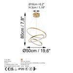 Casa si Gradina - Corpuri si surse de iluminat - Lustre si pendule - Candelabru, Opviq, metal, auriu, 50x50x80 cm - Infinity.ro