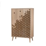 Casa si Gradina - Mobilier - Dulapuri si sifoniere - Dulapuri - Dulap multifunctional, Hanah Home, pal melaminat, stejar sonoma, 80x36x127 cm, 869VEL3977 - Infinity.ro