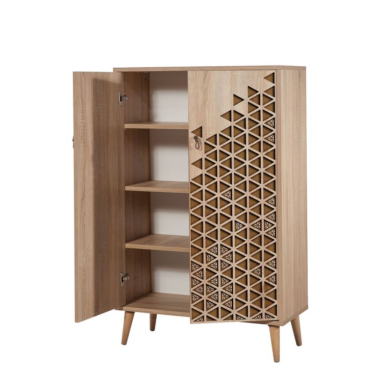 Casa si Gradina - Mobilier - Dulapuri si sifoniere - Dulapuri - Dulap multifunctional, Hanah Home, pal melaminat, stejar sonoma, 80x36x127 cm, 869VEL3977 - Infinity.ro