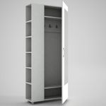 Casa si Gradina - Mobilier - Dulapuri si sifoniere - Dulapuri pantofi - Dulap pantofi, Hanah Home, pal melaminat, alb, 80x28.6x185 cm - Infinity.ro