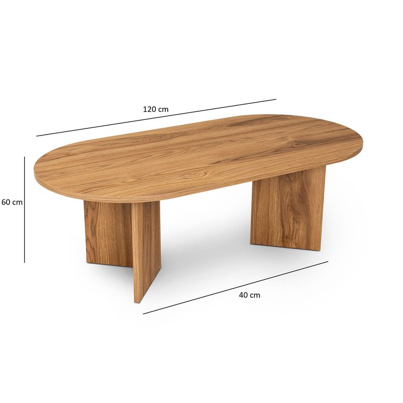 Casa si Gradina - Mobilier - Mese si birouri - Masute de cafea - Masuta de cafea, Hanah Home, mdf, lute, 120x60x40 cm - Infinity.ro