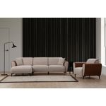 Casa si Gradina - Mobilier - Canapele si coltare - Coltare - Coltar extensibil, Hanah Home, lemn fag si pal, bej si scortisoara, 150x260x85 cm - Infinity.ro