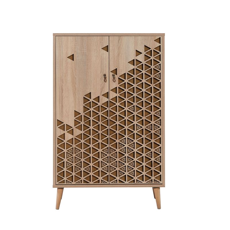 Casa si Gradina - Mobilier - Dulapuri si sifoniere - Dulapuri - Dulap multifunctional, Hanah Home, pal melaminat, stejar sonoma, 80x36x127 cm, 869VEL3977 - Infinity.ro