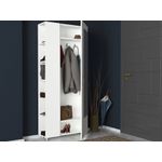 Casa si Gradina - Mobilier - Dulapuri si sifoniere - Dulapuri pantofi - Dulap pantofi, Hanah Home, pal melaminat, alb, 80x28.6x185 cm - Infinity.ro