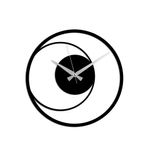 Casa si Gradina - Decoratiuni - Ceasuri - Ceas de perete decorativ, Wallxpert, metal, negru, 49x49 cm, 891TNL2465 - Infinity.ro