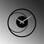 Casa si Gradina - Decoratiuni - Ceasuri - Ceas de perete decorativ, Wallxpert, metal, negru, 49x49 cm, 891TNL2465 - Infinity.ro