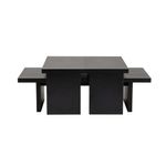 Casa si Gradina - Mobilier - Mese si birouri - Masute de cafea - Masuta de cafea, Hanah Home, panou de particule melaminat, lemn negru, 110x45x41.5 cm - Infinity.ro