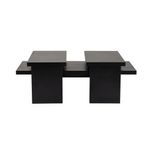 Casa si Gradina - Mobilier - Mese si birouri - Masute de cafea - Masuta de cafea, Hanah Home, panou de particule melaminat, lemn negru, 110x45x41.5 cm - Infinity.ro