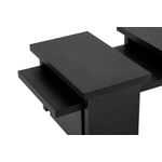 Casa si Gradina - Mobilier - Mese si birouri - Masute de cafea - Masuta de cafea, Hanah Home, panou de particule melaminat, lemn negru, 110x45x41.5 cm - Infinity.ro