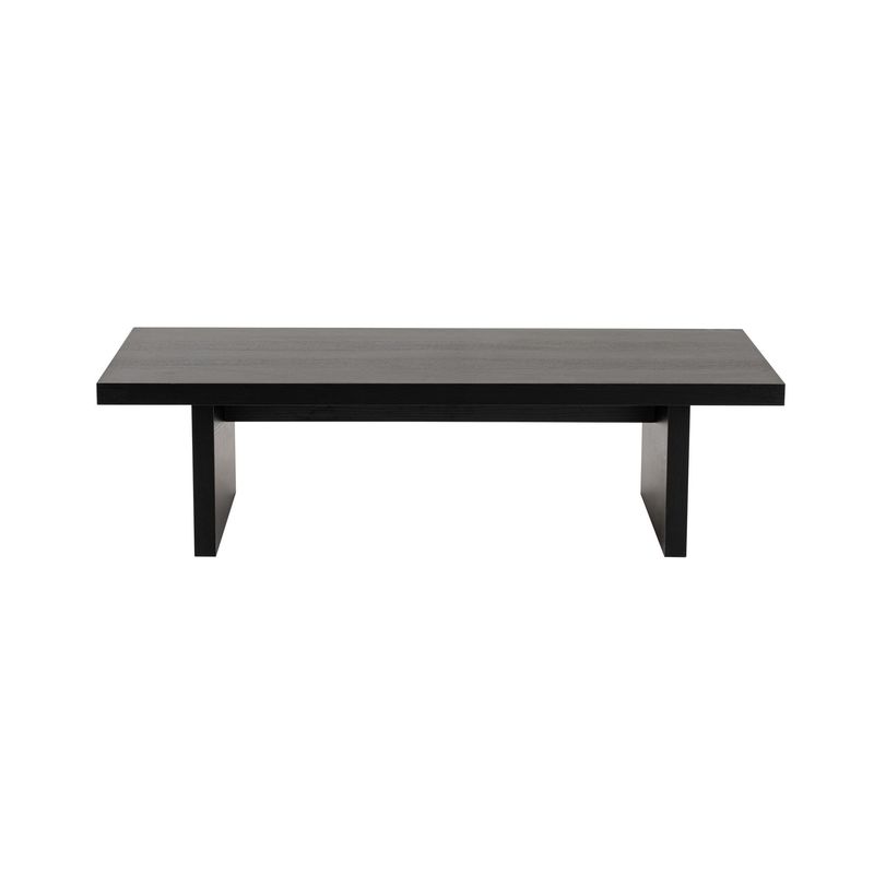 Casa si Gradina - Mobilier - Mese si birouri - Masute de cafea - Masuta de cafea, Hanah Home, panou de particule melaminat, lemn negru, 110x45x41.5 cm - Infinity.ro