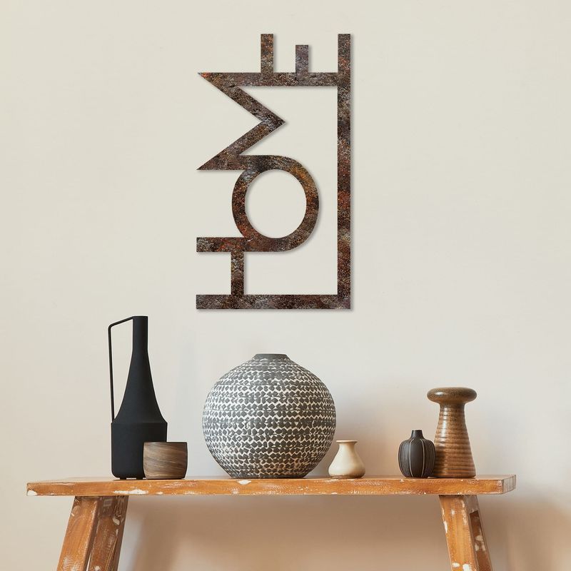 Casa si Gradina - Decoratiuni - Decoratiuni perete - Accesoriu decorativ de perete, Wallxpert, metal, antichizat, 50x28 cm - Infinity.ro