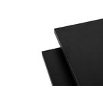 Casa si Gradina - Mobilier - Mese si birouri - Masute de cafea - Masuta de cafea, Hanah Home, panou de particule melaminat, lemn negru, 110x45x41.5 cm - Infinity.ro