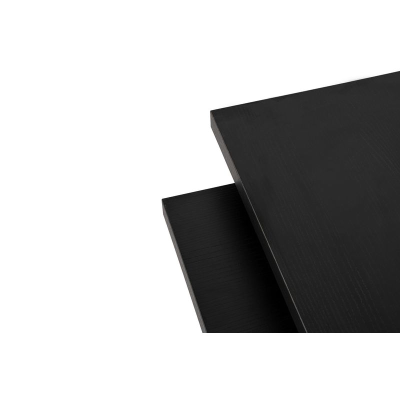 Casa si Gradina - Mobilier - Mese si birouri - Masute de cafea - Masuta de cafea, Hanah Home, panou de particule melaminat, lemn negru, 110x45x41.5 cm - Infinity.ro